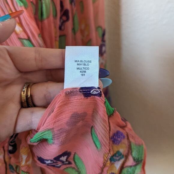 Anitk Batik Mia Embroidered Long Sleeve Blouse size M Medium - Picture 6 of 8